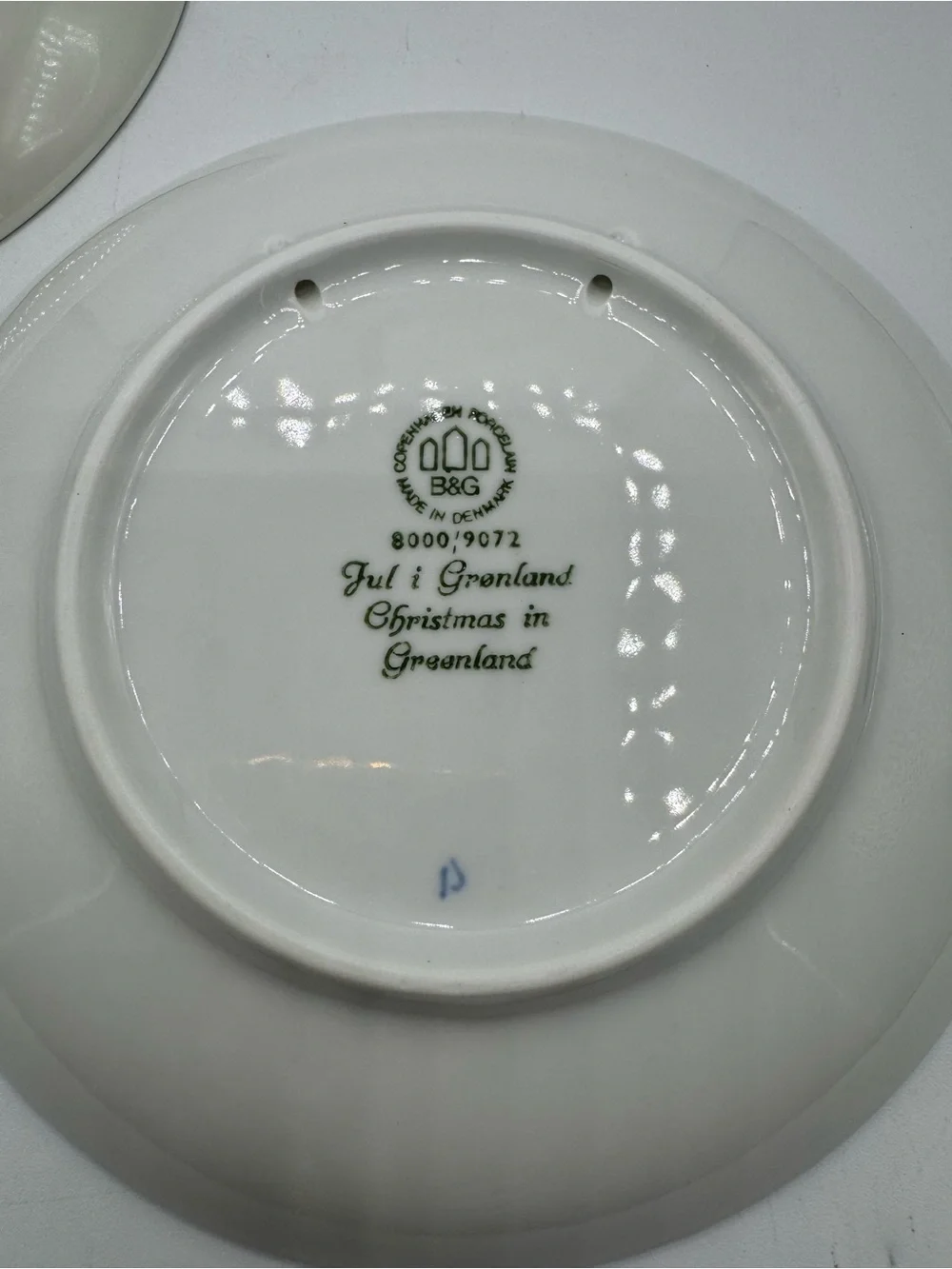 Lot Of 2 Bing & Grondahl (B & G) Annual Winter Christmas Plates ~ 1972, 1975